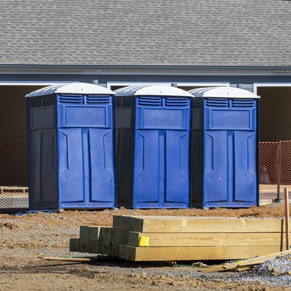 what is the expected delivery and pickup timeframe for the porta potties in Shields ND